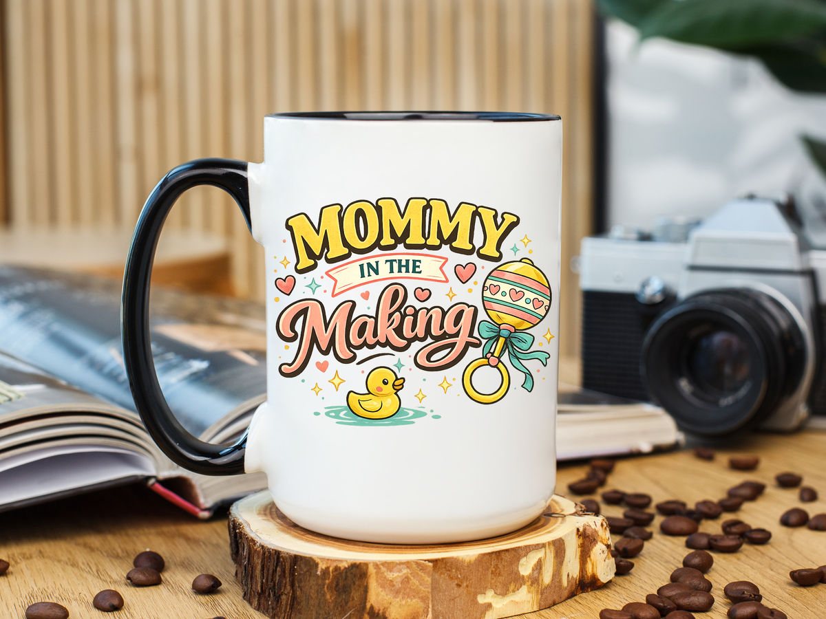 Mommy In The Making Mug, Pregnancy Announcement Coffee Mug, Expecting Mom Gift, First Time Mom Cup, Baby Shower Gift for Mom