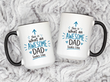 This Is What An Awesome Dad Looks Like Coffee Mug, Father's Day Gift from Daughter or Son, Funny Papa Birthday Ceramic Tea Cup