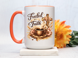 Christian Coffee Mug Fueled By Faith, Faith Based Coffee Cup, Religious Gift for Women, Prayer Warrior Mug, Inspirational Christian Gift