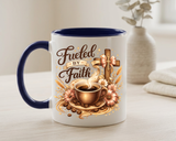 Christian Coffee Mug Fueled By Faith, Faith Based Coffee Cup, Religious Gift for Women, Prayer Warrior Mug, Inspirational Christian Gift
