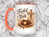 Christian Coffee Mug Fueled By Faith, Faith Based Coffee Cup, Religious Gift for Women, Prayer Warrior Mug, Inspirational Christian Gift