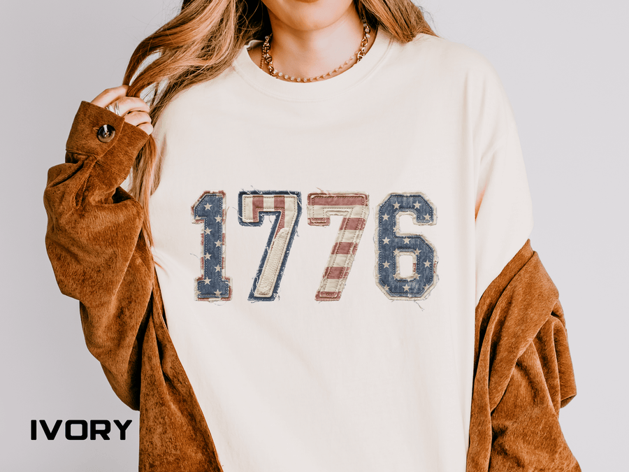 1776 Patriotic Comfort Colors Shirt, Vintage America Graphic Tee, Fourth of July Shirt, USA Independence Day Gift, Retro American Apparel