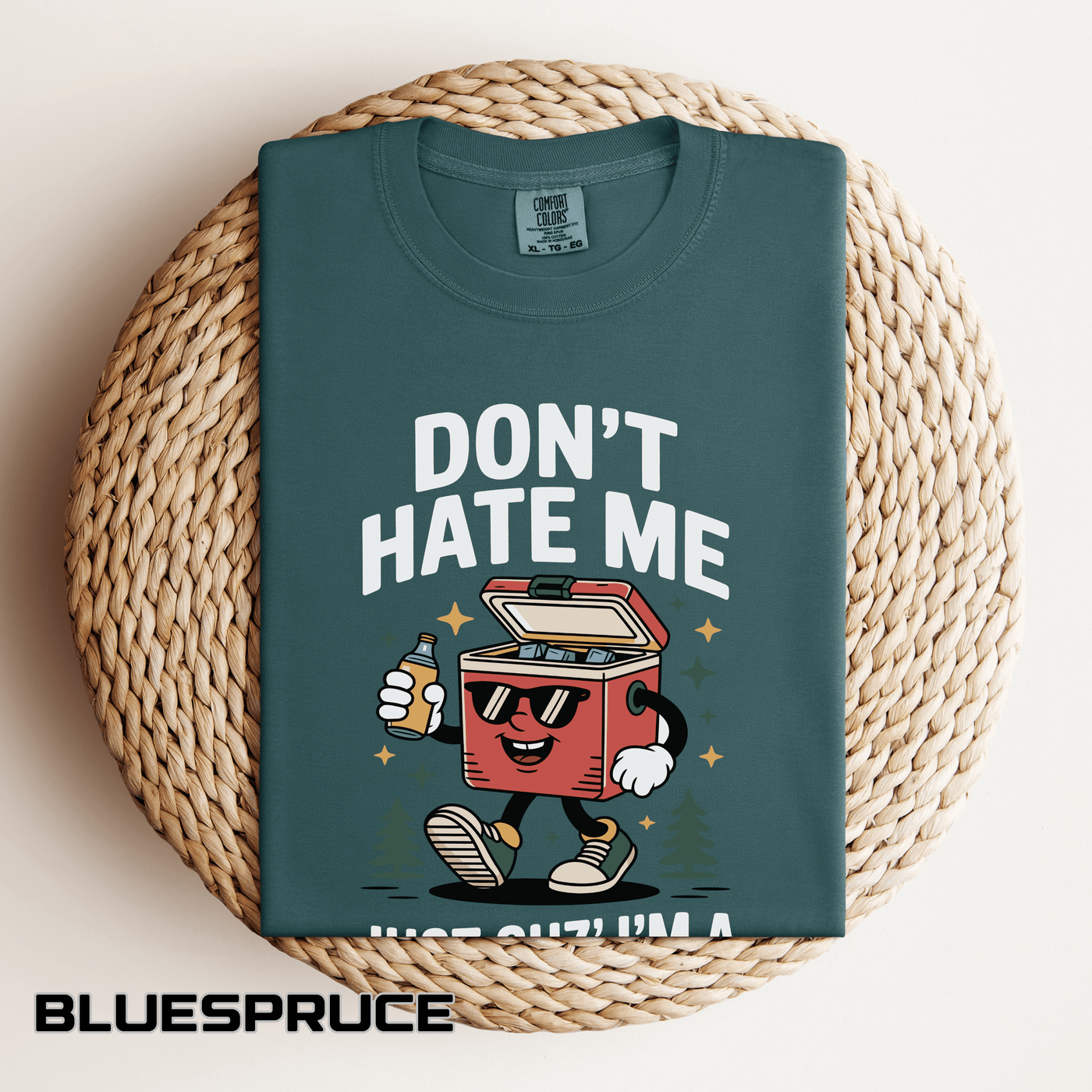Funny Cooler Pun Comfort Colors Shirt, Camping Beer Lover Graphic Tee, Dad Joke Outdoor Shirt, Lake Trip Gift for Men Women