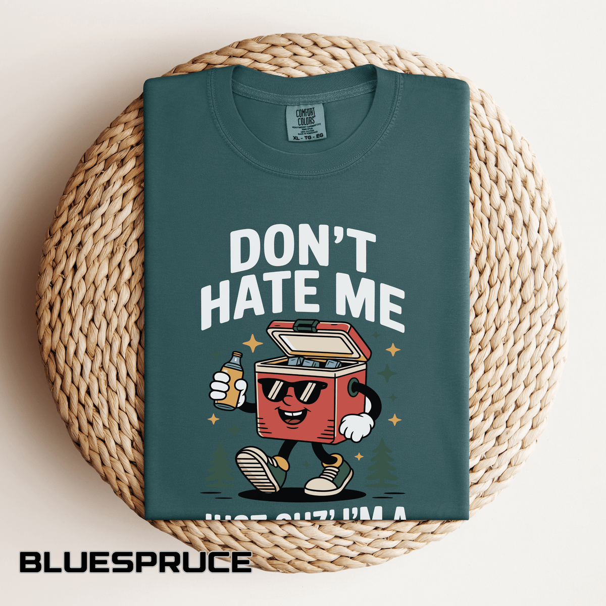 Funny Cooler Pun Comfort Colors Shirt, Camping Beer Lover Graphic Tee, Dad Joke Outdoor Shirt, Lake Trip Gift for Men Women