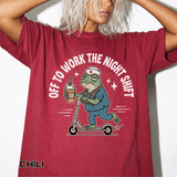 Night Shift Nurse Comfort Colors Shirt, Funny Nurse Frog Tee, Healthcare Worker Gift, RN CNA Nursing School Graduate Shirt