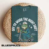 Night Shift Nurse Comfort Colors Shirt, Funny Nurse Frog Tee, Healthcare Worker Gift, RN CNA Nursing School Graduate Shirt