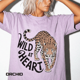 Leopard Graphic Comfort Colors Shirt, Wild At Heart Leopard Tee, Boho Animal Print Shirt, Safari Lover Gift for Women