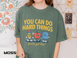 You Can Do Hard Things Teacher Shirt, Motivational Classroom Comfort Colors Tee, School Counselor Gift, Positive Educator Shirt