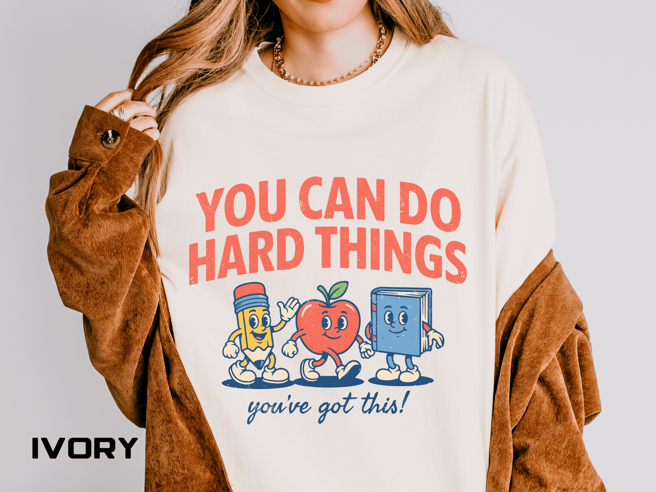 You Can Do Hard Things Teacher Shirt, Motivational Classroom Comfort Colors Tee, School Counselor Gift, Positive Educator Shirt
