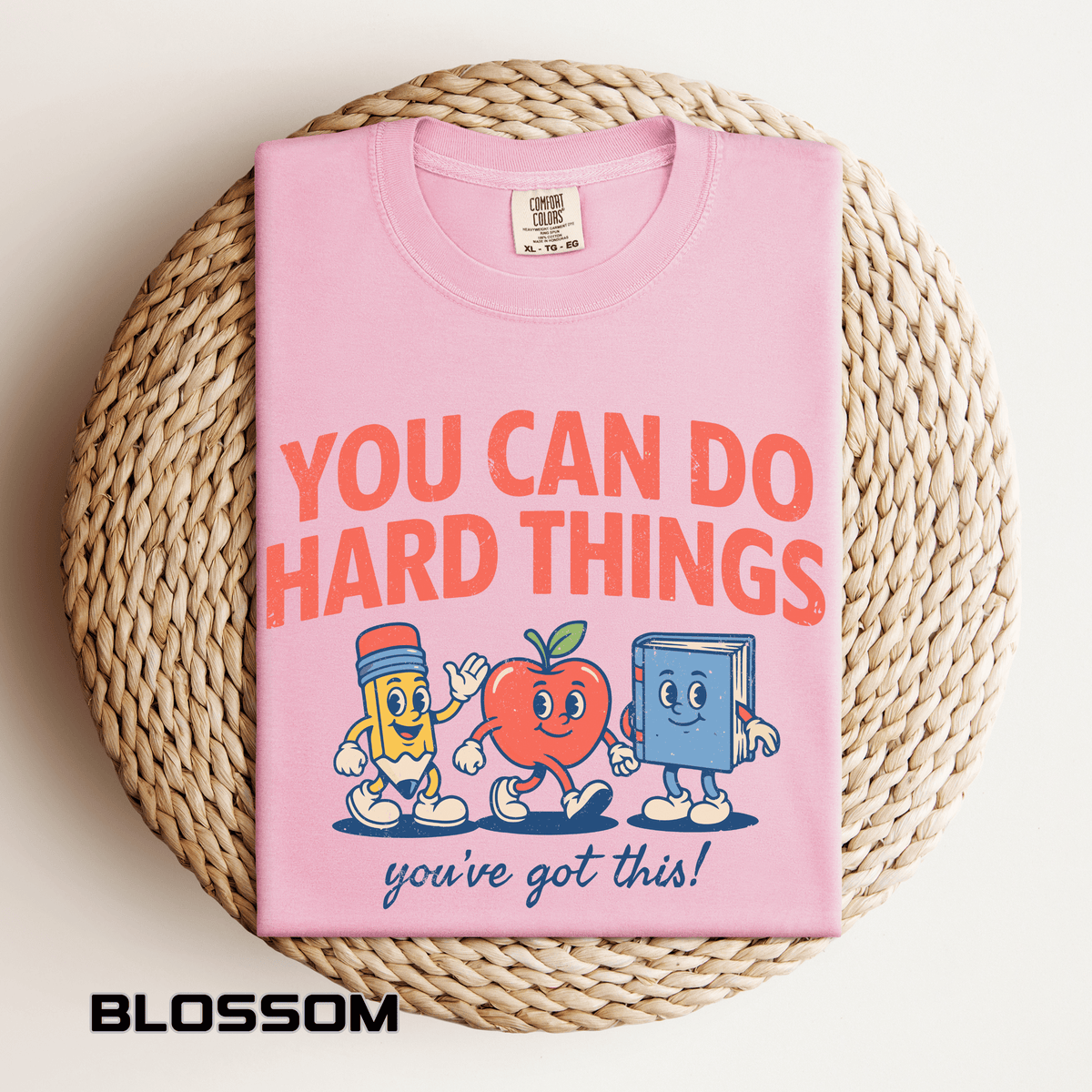 You Can Do Hard Things Teacher Shirt, Motivational Classroom Comfort Colors Tee, School Counselor Gift, Positive Educator Shirt