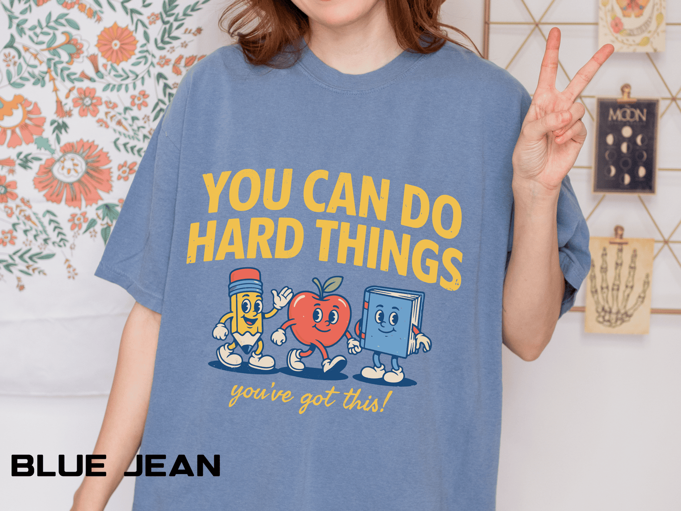 You Can Do Hard Things Teacher Shirt, Motivational Classroom Comfort Colors Tee, School Counselor Gift, Positive Educator Shirt