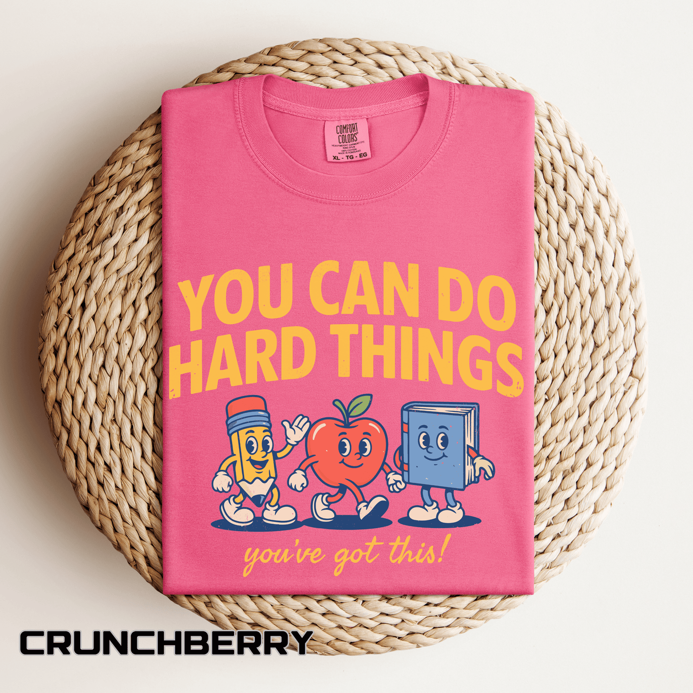 You Can Do Hard Things Teacher Shirt, Motivational Classroom Comfort Colors Tee, School Counselor Gift, Positive Educator Shirt