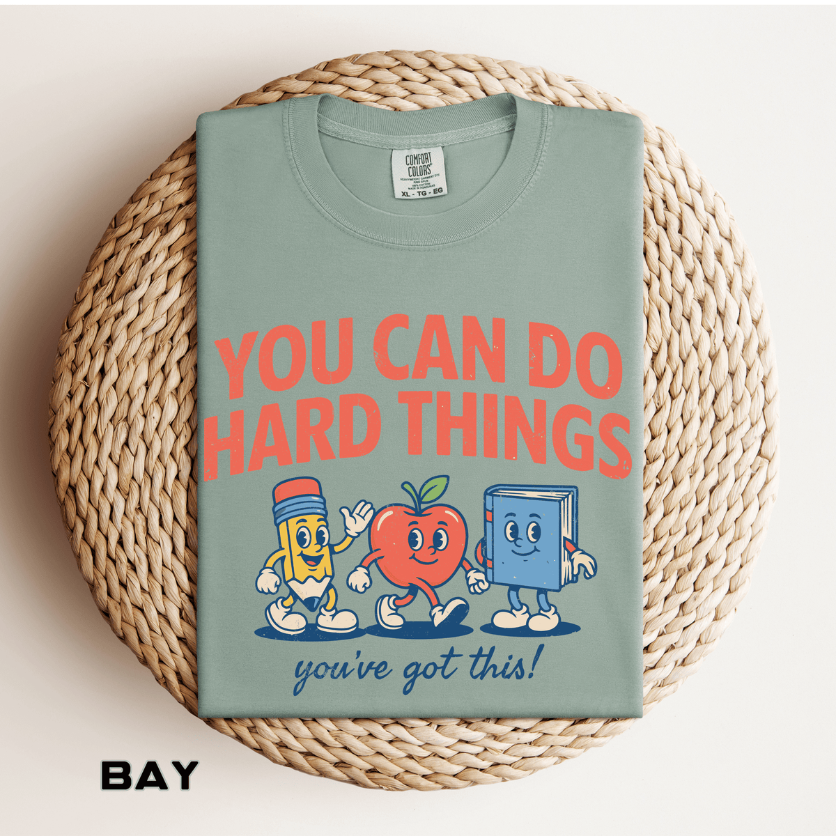 You Can Do Hard Things Teacher Shirt, Motivational Classroom Comfort Colors Tee, School Counselor Gift, Positive Educator Shirt