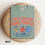 You Can Do Hard Things Teacher Shirt, Motivational Classroom Comfort Colors Tee, School Counselor Gift, Positive Educator Shirt