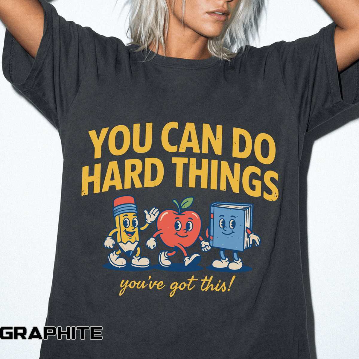 You Can Do Hard Things Teacher Shirt, Motivational Classroom Comfort Colors Tee, School Counselor Gift, Positive Educator Shirt