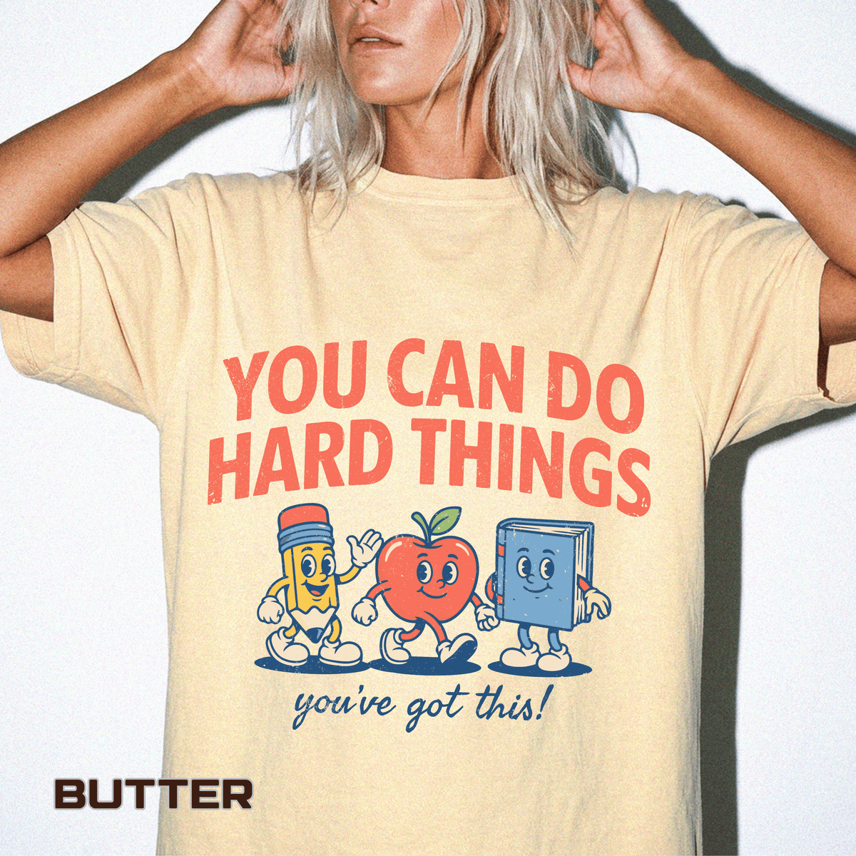 You Can Do Hard Things Teacher Shirt, Motivational Classroom Comfort Colors Tee, School Counselor Gift, Positive Educator Shirt