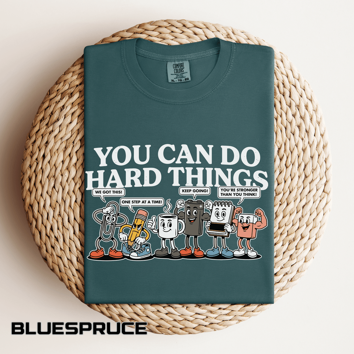 Motivational Teacher Shirt Comfort Colors Tee, You Can Do Hard Things School Counselor Shirt, Positive Classroom Shirt, Educator Gift