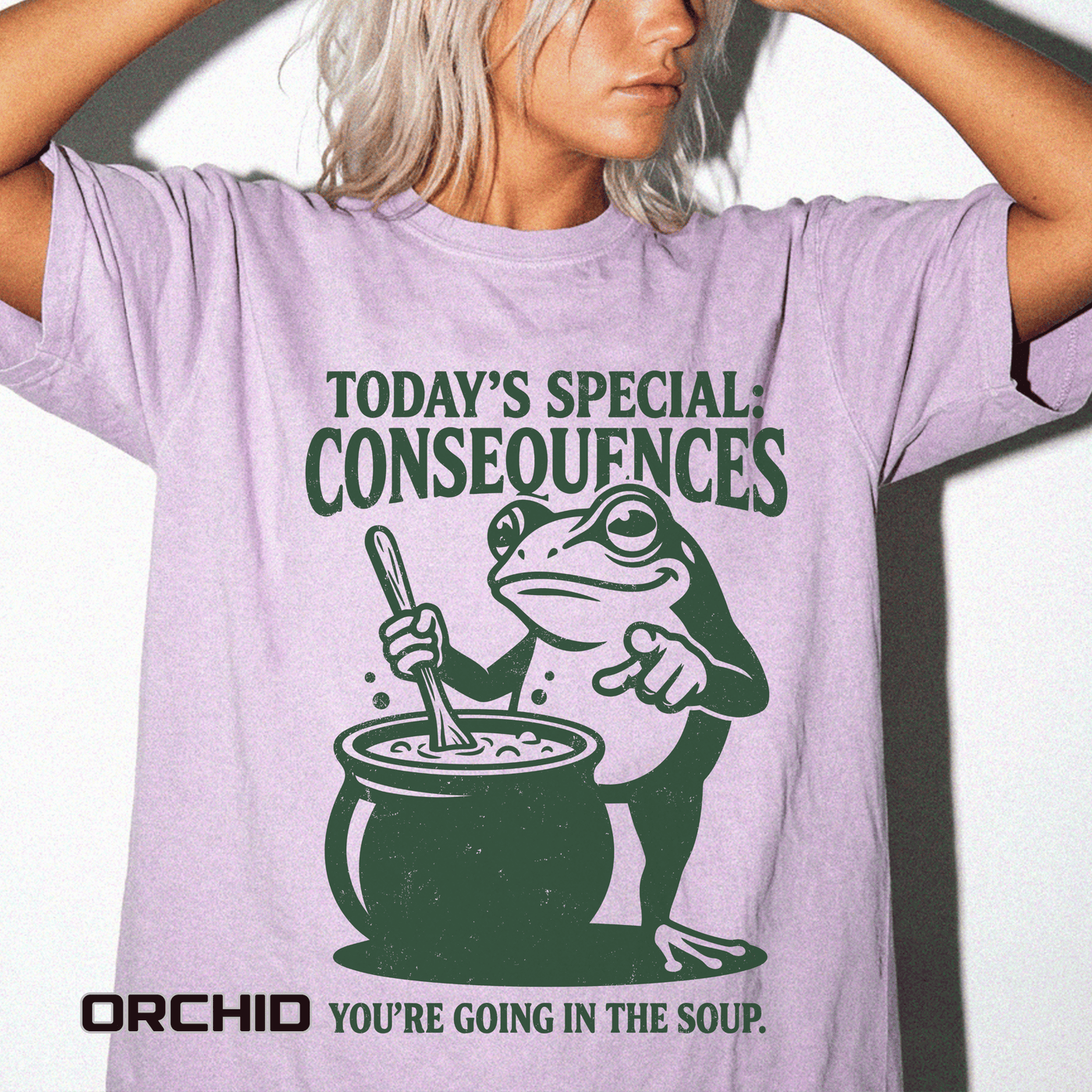 Funny Frog Consequences Shirt Comfort Colors Tee, Today's Special Consequences Teacher Shirt, Classroom Humor Gift, Retro Frog Graphic Tee