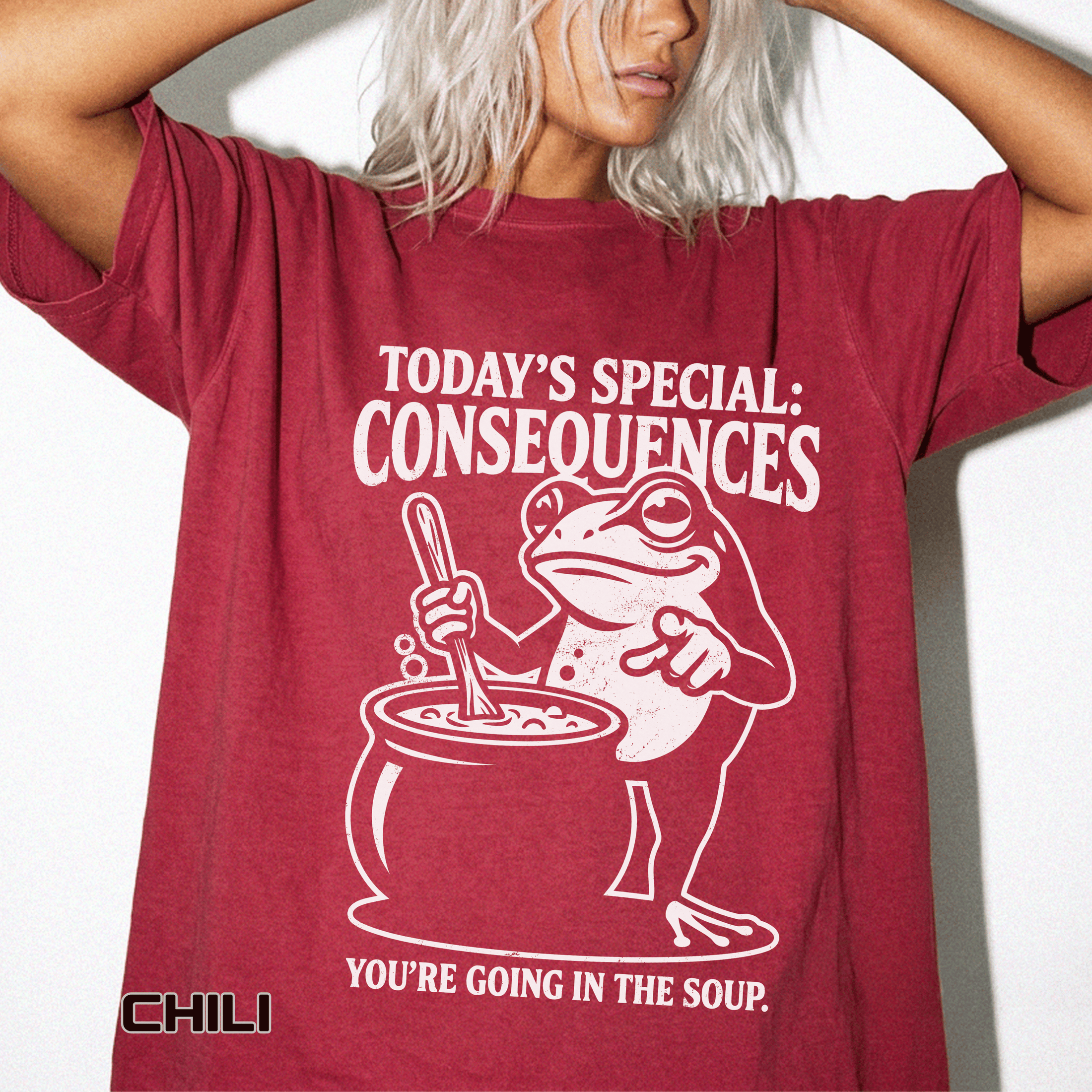 Funny Frog Consequences Shirt Comfort Colors Tee, Today's Special Consequences Teacher Shirt, Classroom Humor Gift, Retro Frog Graphic Tee