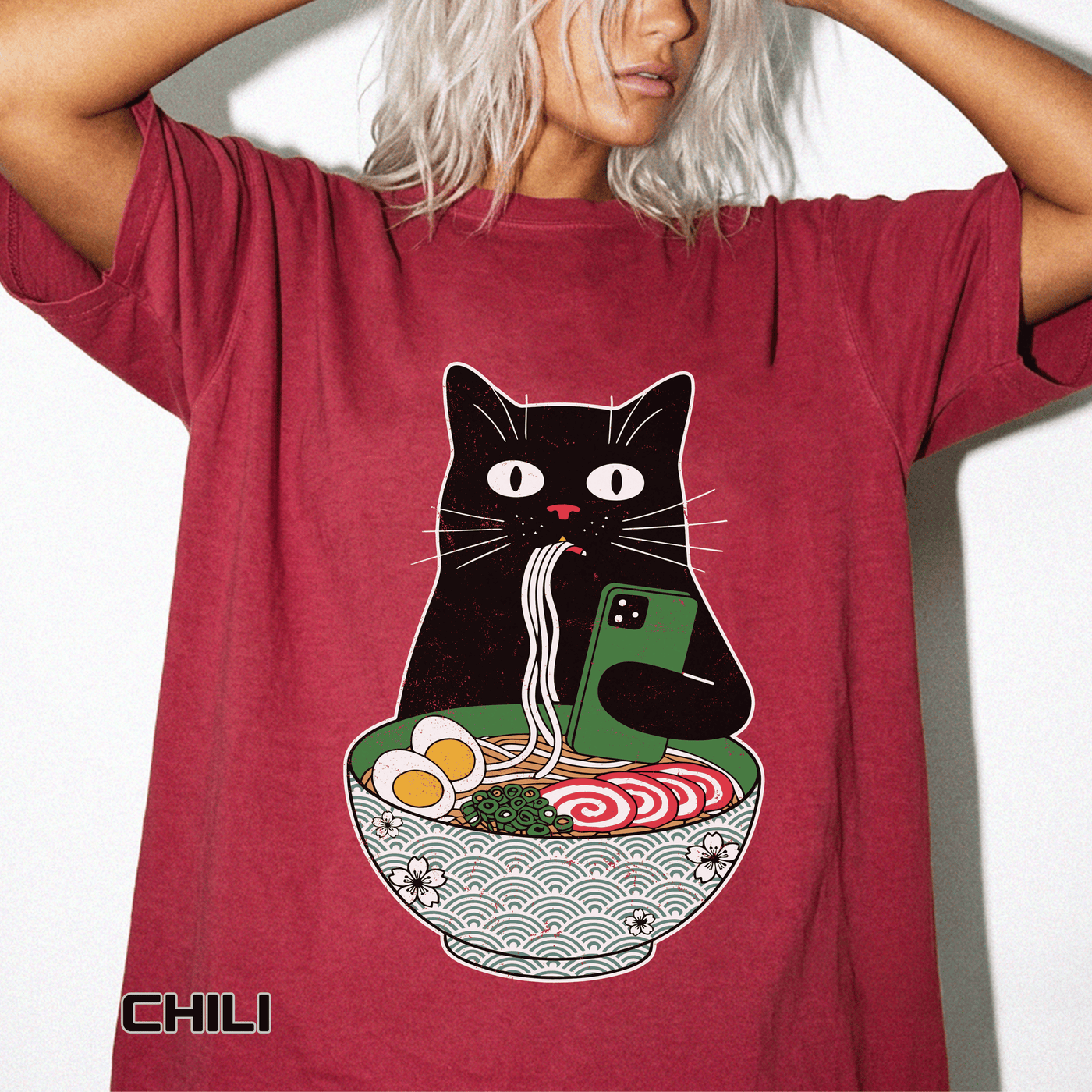 Black Cat Ramen Shirt Comfort Colors Tee, Funny Cat Lover Graphic Shirt, Introvert Cat Eating Noodles Tee, Japanese Foodie Gift