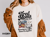Comfort Colors Tired Moms Book Club Shirt, Book Lover Mom Tee, Reading Mom Shirt, Coffee and Books Graphic Tee, Booktok Gift