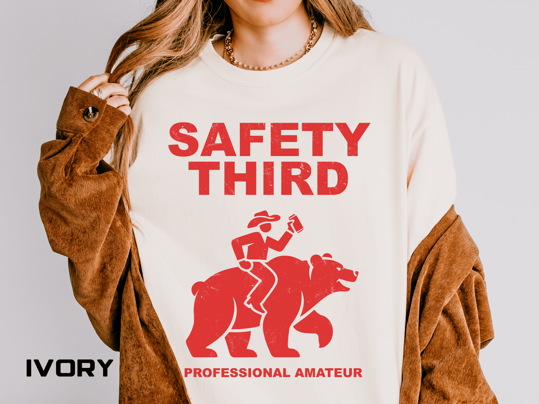 Comfort Colors Safety Third Shirt, Funny Blue Collar Worker Tee, Construction Humor Shirt, Tradesman Gift, Professional Amateur Graphic Tee