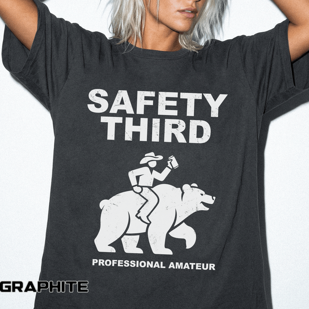 Comfort Colors Safety Third Shirt, Funny Blue Collar Worker Tee, Construction Humor Shirt, Tradesman Gift, Professional Amateur Graphic Tee