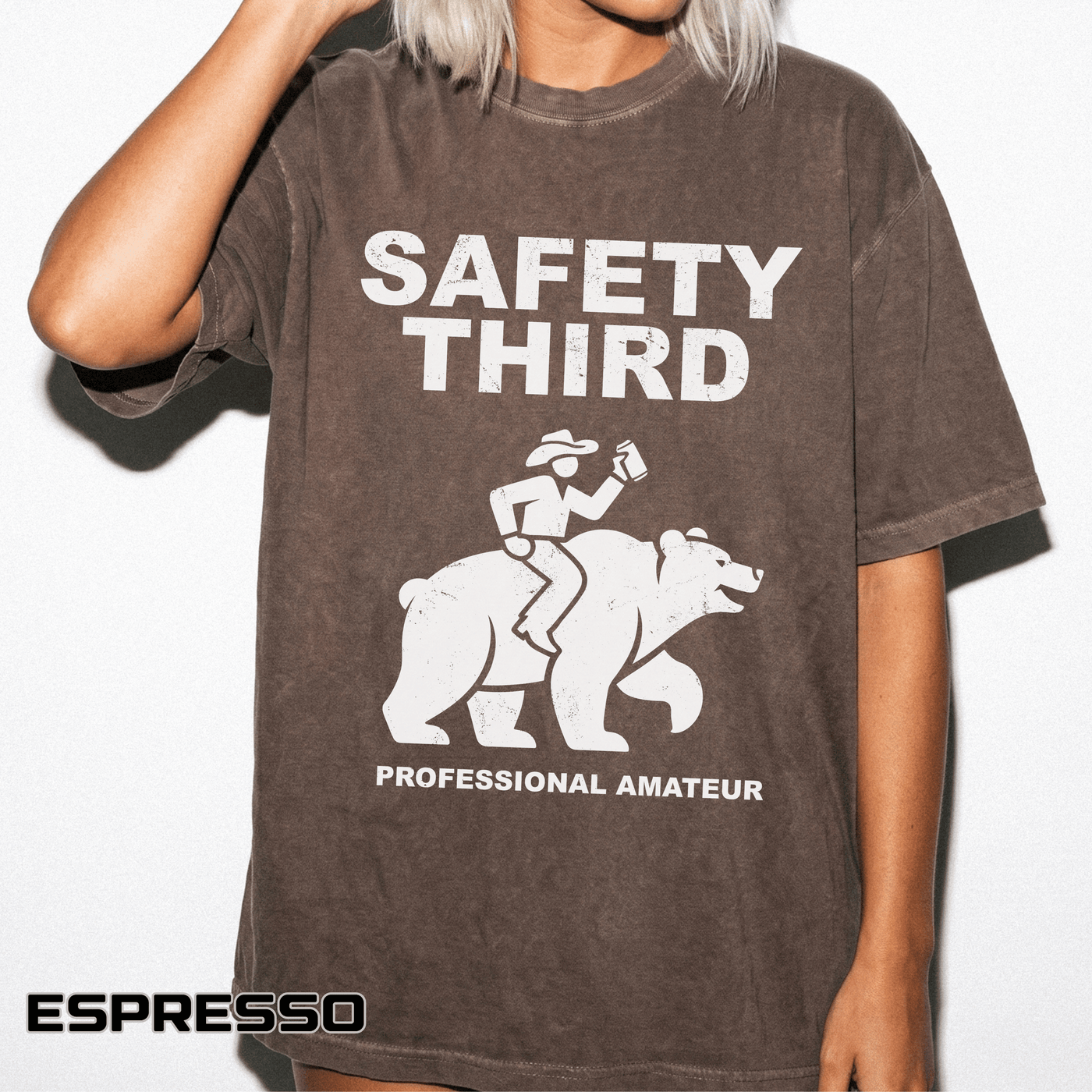Comfort Colors Safety Third Shirt, Funny Blue Collar Worker Tee, Construction Humor Shirt, Tradesman Gift, Professional Amateur Graphic Tee