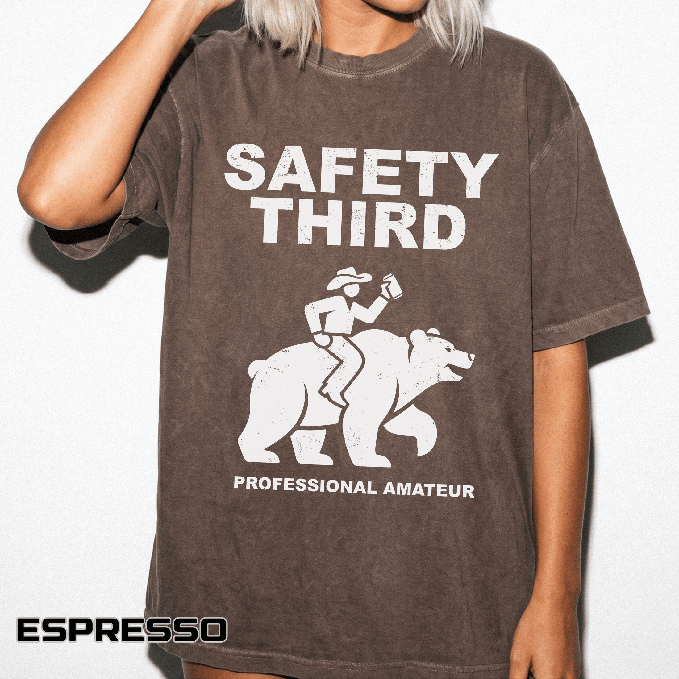 Comfort Colors Safety Third Shirt, Funny Blue Collar Worker Tee, Construction Humor Shirt, Tradesman Gift, Professional Amateur Graphic Tee