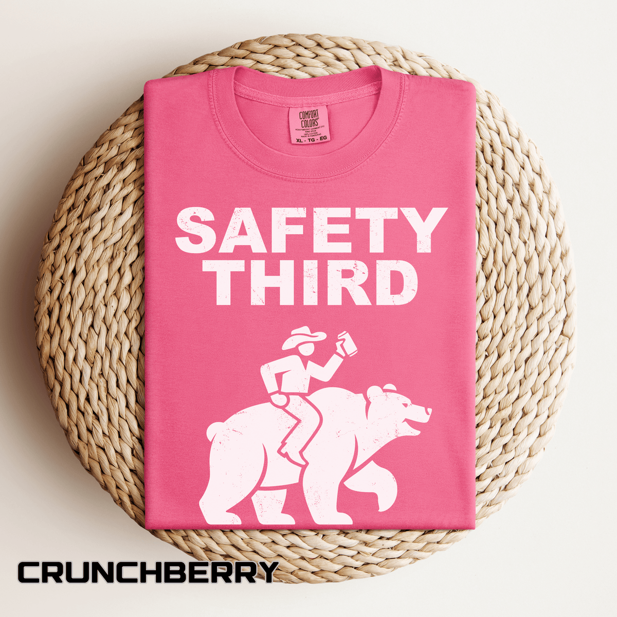 Comfort Colors Safety Third Shirt, Funny Blue Collar Worker Tee, Construction Humor Shirt, Tradesman Gift, Professional Amateur Graphic Tee