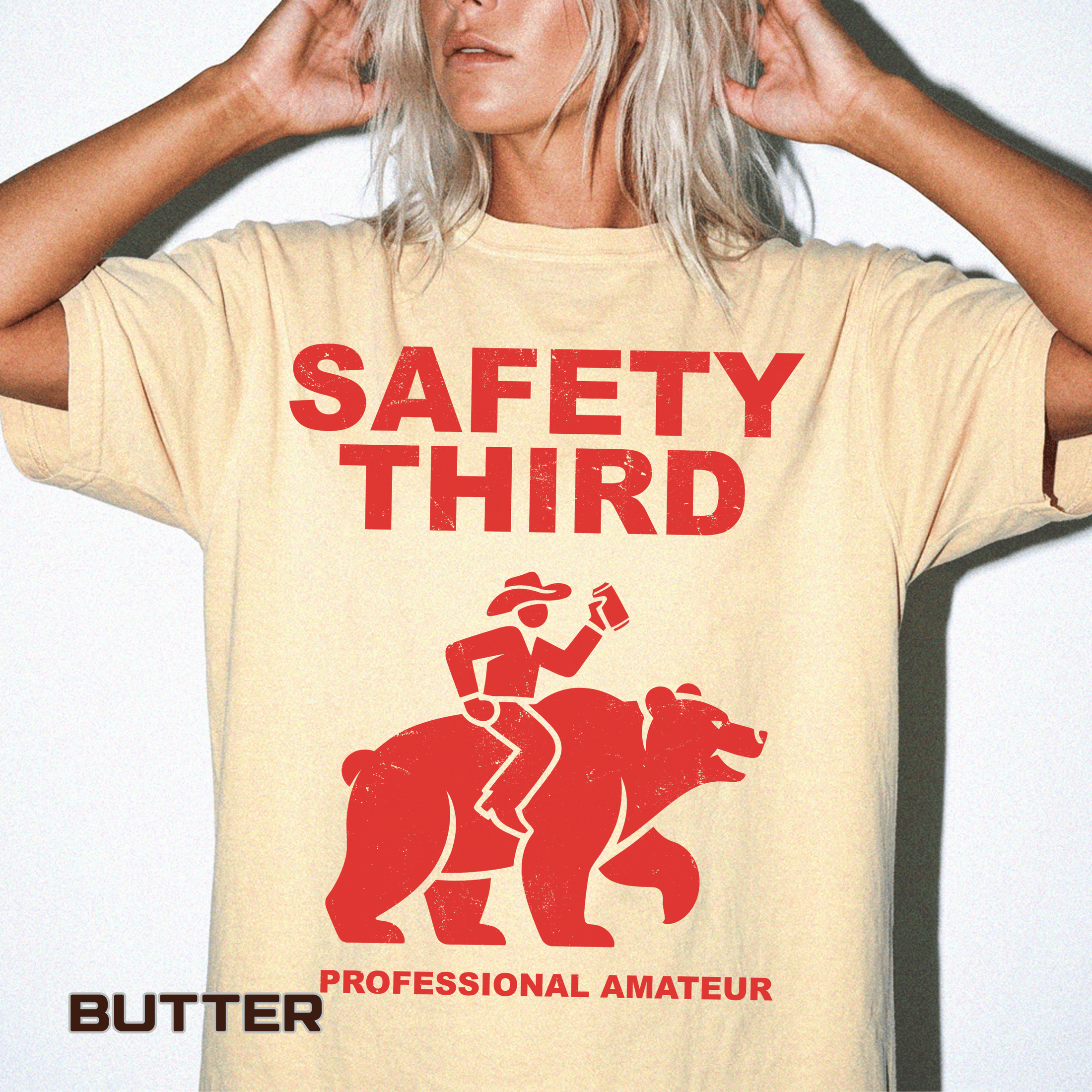 Comfort Colors Safety Third Shirt, Funny Blue Collar Worker Tee, Construction Humor Shirt, Tradesman Gift, Professional Amateur Graphic Tee