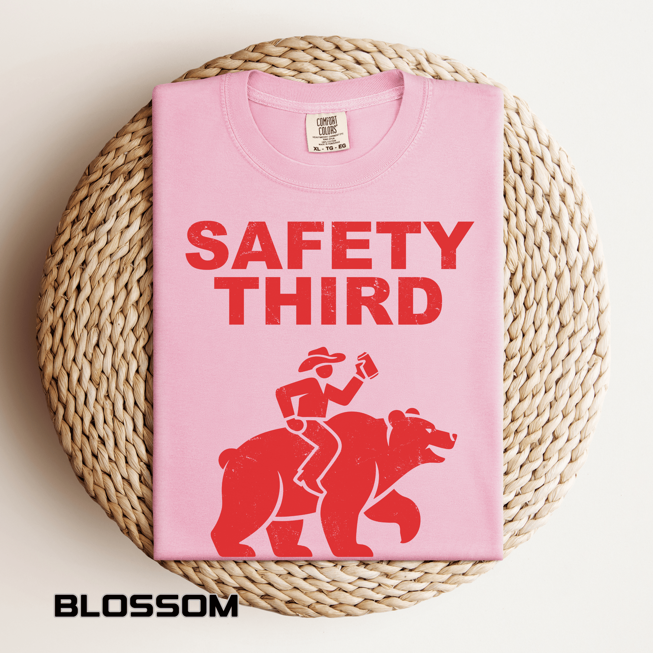 Comfort Colors Safety Third Shirt, Funny Blue Collar Worker Tee, Construction Humor Shirt, Tradesman Gift, Professional Amateur Graphic Tee