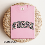 Comfort Colors Nurse Floral Shirt, Nurse Appreciation Gift, Registered Nurse Tee, Healthcare Worker Shirt, Nursing School Graduate Gift