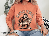Keepin It Reel Comfort Colors Sweatshirt, Funny Fishing Sweatshirt, Bigfoot Fishing Shirt, Fisherman Gift for Men and Women