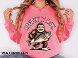 Keepin It Reel Comfort Colors Sweatshirt, Funny Fishing Sweatshirt, Bigfoot Fishing Shirt, Fisherman Gift for Men and Women