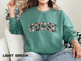 Nurse Floral Comfort Colors Sweatshirt, Nurse Appreciation Gift, Retro Varsity Nurse Crewneck, Healthcare Worker Sweatshirt