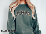 Nurse Floral Comfort Colors Sweatshirt, Nurse Appreciation Gift, Retro Varsity Nurse Crewneck, Healthcare Worker Sweatshirt