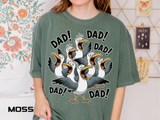 Funny Dad Life Comfort Colors Shirt, Dad Dad Dad Seagull Tee, Fatherhood Humor Graphic Shirt, Father's Day Gift for Dad
