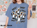 Funny Dad Life Comfort Colors Shirt, Dad Dad Dad Seagull Tee, Fatherhood Humor Graphic Shirt, Father's Day Gift for Dad