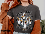 Funny Dad Life Comfort Colors Shirt, Dad Dad Dad Seagull Tee, Fatherhood Humor Graphic Shirt, Father's Day Gift for Dad