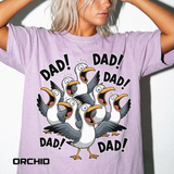 Funny Dad Life Comfort Colors Shirt, Dad Dad Dad Seagull Tee, Fatherhood Humor Graphic Shirt, Father's Day Gift for Dad