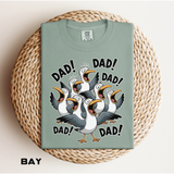 Funny Dad Life Comfort Colors Shirt, Dad Dad Dad Seagull Tee, Fatherhood Humor Graphic Shirt, Father's Day Gift for Dad