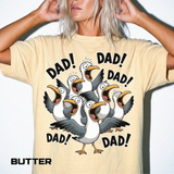 Funny Dad Life Comfort Colors Shirt, Dad Dad Dad Seagull Tee, Fatherhood Humor Graphic Shirt, Father's Day Gift for Dad