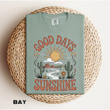 Positive Sunshine Comfort Colors Shirt, Good Days Sunshine Graphic Tee, Retro Desert Nature Shirt, Boho Summer Aesthetic Tee