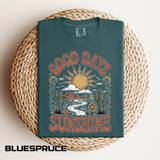 Positive Sunshine Comfort Colors Shirt, Good Days Sunshine Graphic Tee, Retro Desert Nature Shirt, Boho Summer Aesthetic Tee