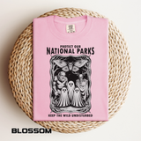 National Parks Gothic Comfort Colors Shirt, Protect Our National Parks Graphic Tee, Cryptid Nature Lover Shirt, Spooky Outdoor Apparel