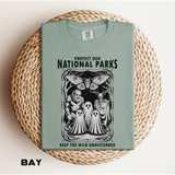 National Parks Gothic Comfort Colors Shirt, Protect Our National Parks Graphic Tee, Cryptid Nature Lover Shirt, Spooky Outdoor Apparel