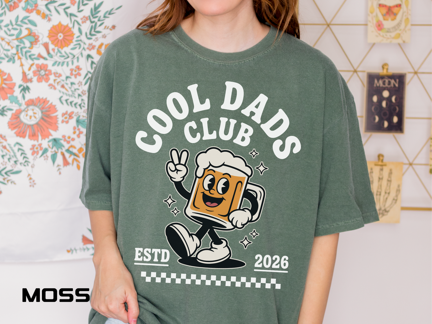 Funny New Dad Comfort Colors Shirt, Cool Dads Club Est 2026 Tee, First Time Dad Gift, Pregnancy Announcement Shirt for Fathers