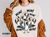 Funny Mom Life Comfort Colors Shirt, Mom Mom Mom Seagull Graphic Tee, Motherhood Humor Shirt, Mother's Day Gift for Moms