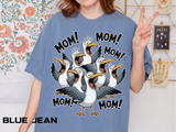Funny Mom Life Comfort Colors Shirt, Mom Mom Mom Seagull Graphic Tee, Motherhood Humor Shirt, Mother's Day Gift for Moms